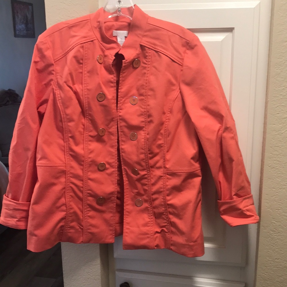 3 for $15 🦋🦋 Chico’s peach blazer